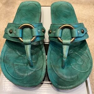 Frye Jessica Harness Sandal Turquoise
